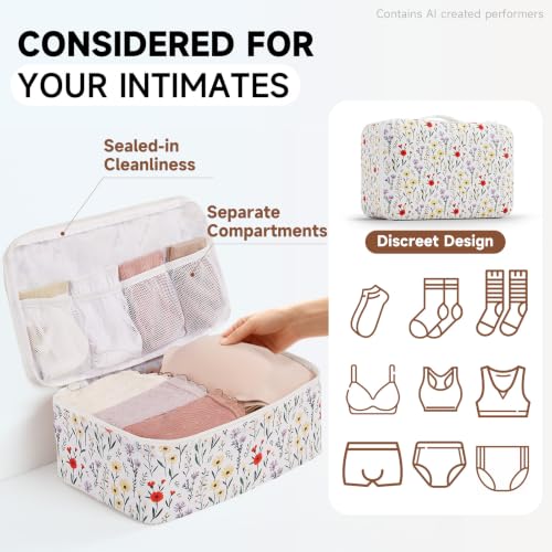 Packing Cubes for Travel (02 Flower)