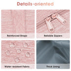 Carry on Duffle Bag Underseat for Airplane (Pink / Small with laptop compartment)