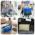8 Pack Oversized Moving Bags with Reinforced Handles (Royal Blue / 8-Pack)