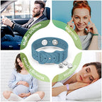 Motion Sickness Bracelets Wristband Sea Sickness for Adult Kids & Pregnant Women (C-02-black)