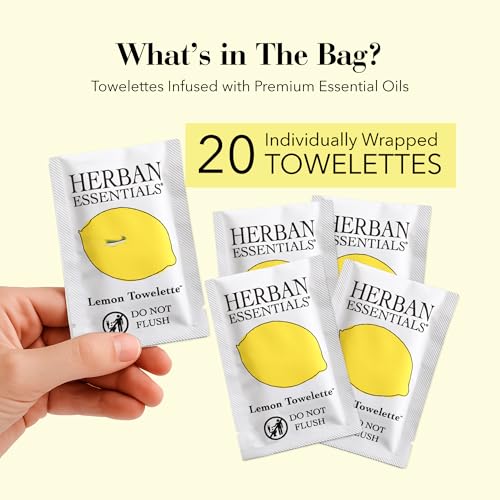 Lemon Wipes & Towelettes (20 Count (Pack of 1))