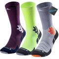 Coolmax Compression Running Socks：20 (13-16 / C-purple Green Lightgrey)