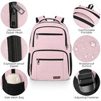 Backpack for Girls Women (Pink / 15.6 Inch)