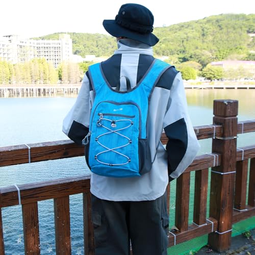 20L Hiking Backpack Lightweight Packable Hiking Daypack Small Travel Outdoor Foldable Shoulder Bag Blue (Blue 1)