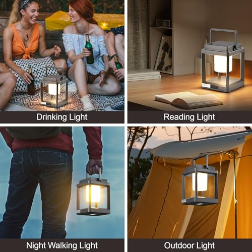 Solar Outdoor Table Lamp (silvery)
