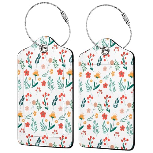 Floral Pattern Luggage Tag Personalized Luggage Tags for Suitcases (Floral Pattern)