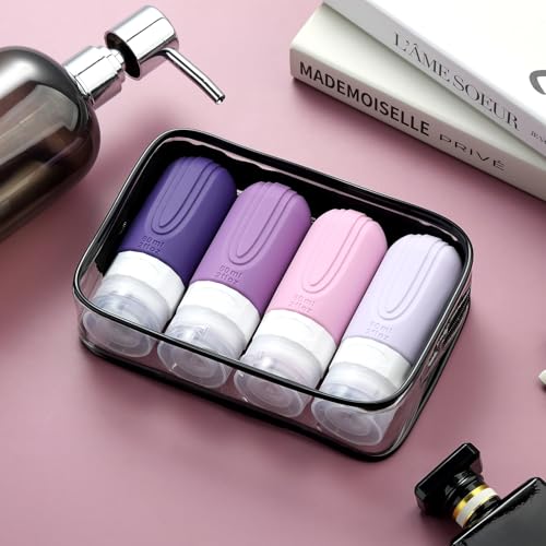 Travel Bottles for Toiletries (Purple-2oz)
