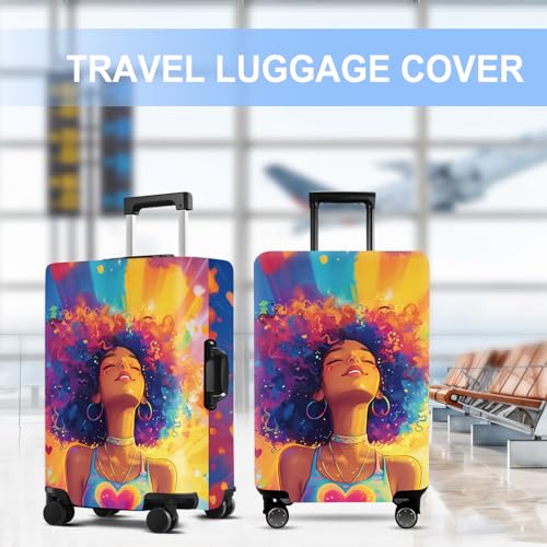 Girl Luggage Cover Washable Suitcase Protector Anti (Girl-1 / L(28-30inch suitcase))