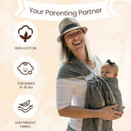 Ring Sling Carrier for Baby (Rainbow Honeycomb)