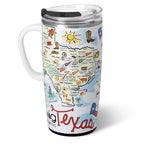 22oz Insulated Travel Mug with Handle & Lid (Texas / 22 Ounces)