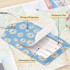 3 PCS Vintage Groovy Flowers Luggage Tags (Vintage Groovy Flowers)