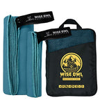 Microfiber Camping Towel (Marine Blue / X-Large (30x60) + Washcloth (12x24))