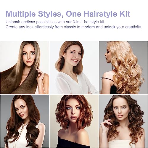 Hair Straightener and Curler (Purple)