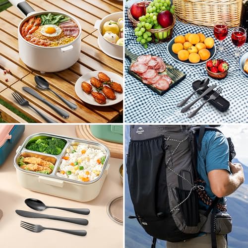Travel Utensils with Case (Black)