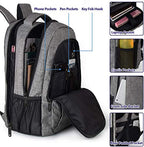 Grey 17 Inch TSA Friendly Travel Laptop Backpack for Women and Men (17 Inch / Light Gray)