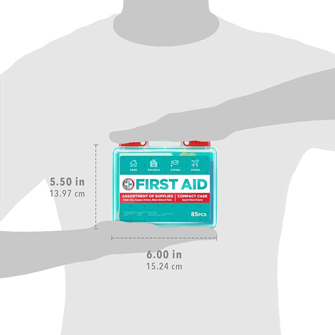 Be Smart Get Prepared 85 Piece First Aid Kit: Clean, Protect Minor Cuts - Image 7