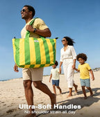 Beach Bags Waterproof Sandproof (Blue + Light Blue)