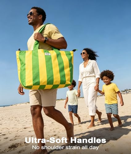 Beach Bags Waterproof Sandproof (Blue + Light Blue)