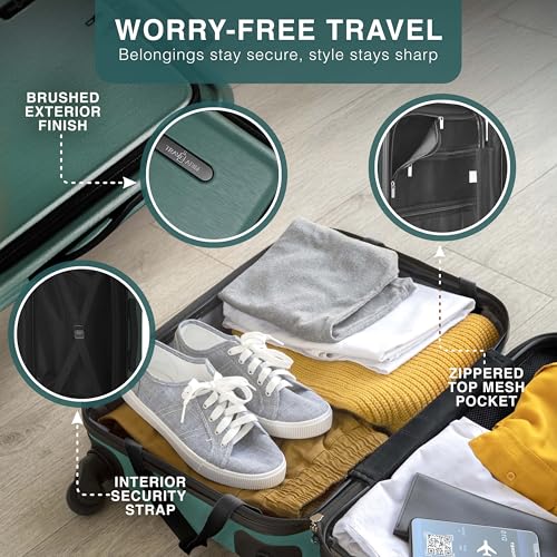3 Piece Luggage Sets (3 Piece Set (20"/24") / Green)