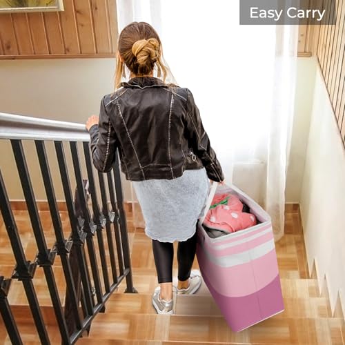 2 Pack Large Laundry Baskets (100L / Pink)