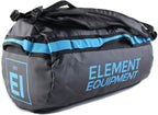 Element Equipment Trailhead Duffel Bag Shoulder Straps Waterproof Black/Blue by ElementEquipment