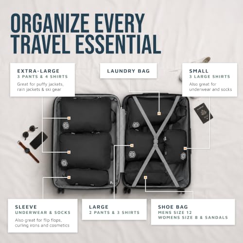Large Compression Packing Cubes 7 (Black)