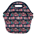LunchTote Zippered Bag Insulated Neoprene Caddy (Booked for the Afternoon / X-Large 6.5 Quart Lunch Tote)