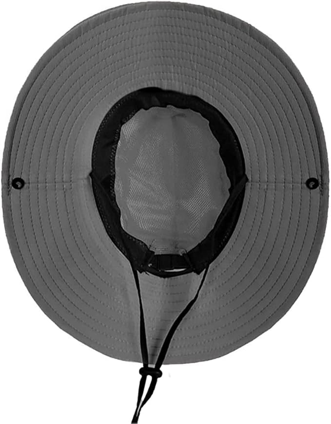Rosoz Ponytail Sun Bucket Hats for Women UV Protection Foldable Mesh Wide Brim - Image 6