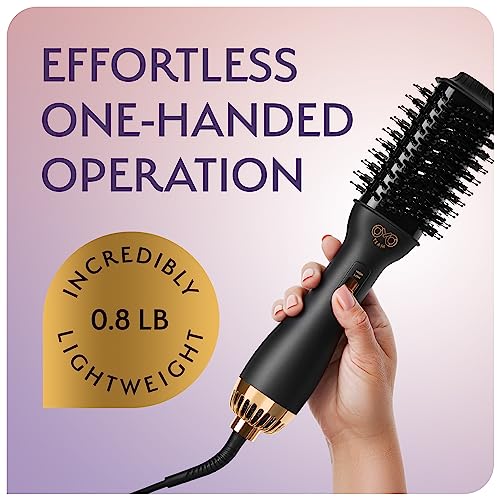 Manual Dual Voltage Blowout Hair Dryer Brush (Black - 60mm - Manual Dual Voltage)