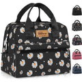 Insulated Lunch Bag for Women Men Lunch Box Cooler Lunch Tote for Work Picnic (Daisy)