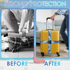 Luggage Straps for Suitcases Adjustable Travel Belt (Sky blue)
