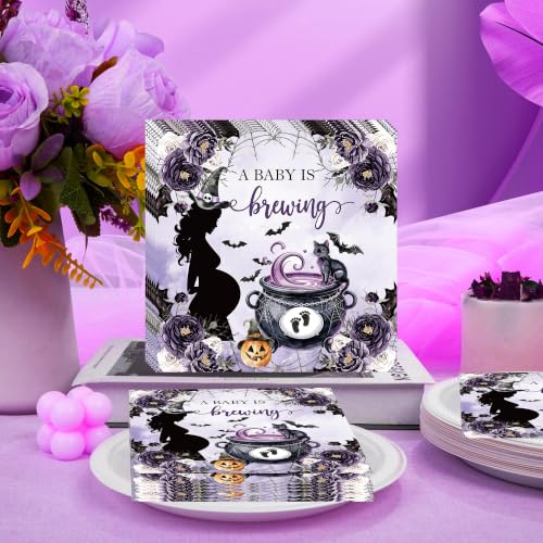 50 Pcs A Baby Is Brewing Napkins (Witch)