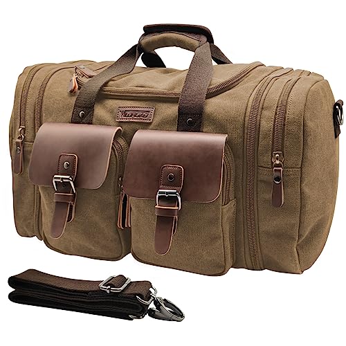 Canvas Duffle Bag (Coffee / X Large-60L Duffle Bag)