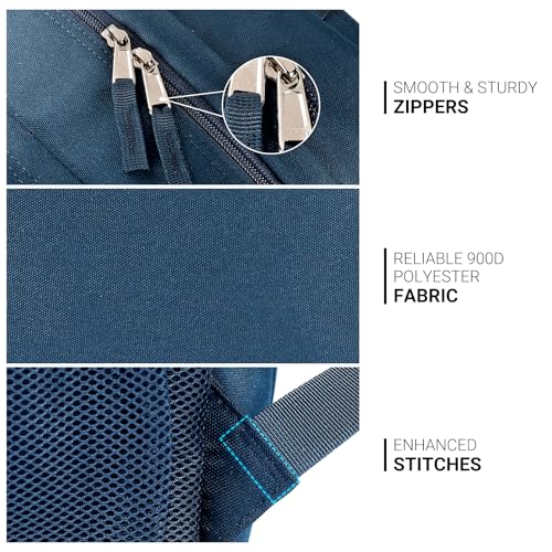 26L Backpack for College (Navy Blue / 16.5 Inch)