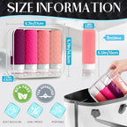 Travel Bottles for Toiletries (Purplish Red)