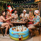 Christmas Inflatable Cooler (Light Blue / Summer Christmas)