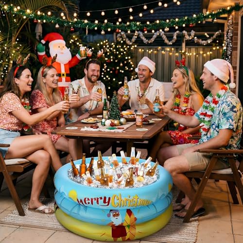 Christmas Inflatable Cooler (Light Blue / Summer Christmas)