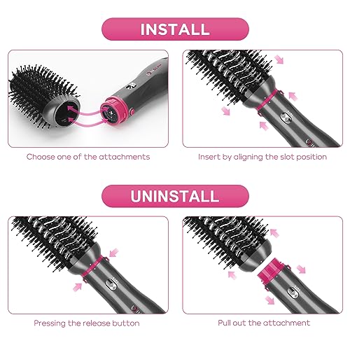 4 in 1 Hot Air Brush (Gray)