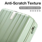 29 Inch Luggage Suitcases With Spinner Wheels Lightweight PC hardside Rolling Suitcase With Travel Lock (29 Inch / Bamboo Green)