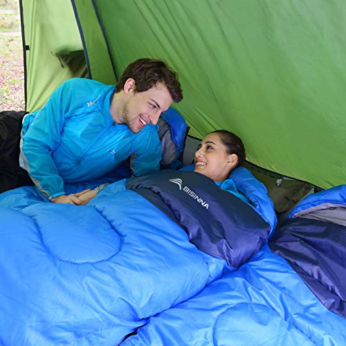 Sleeping Bag with Pillow (Blue / 86.6" x 31.5" Left Zipper)