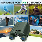 10x25 Binoculars (Military Green)