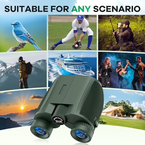 10x25 Binoculars (Military Green)