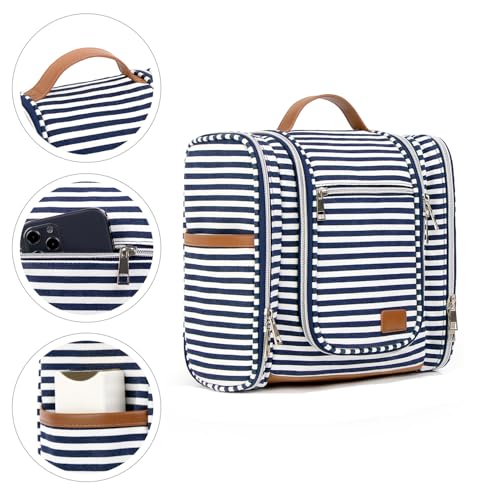 Hanging Travel Toiletry Bag For Women (Navy Blue)