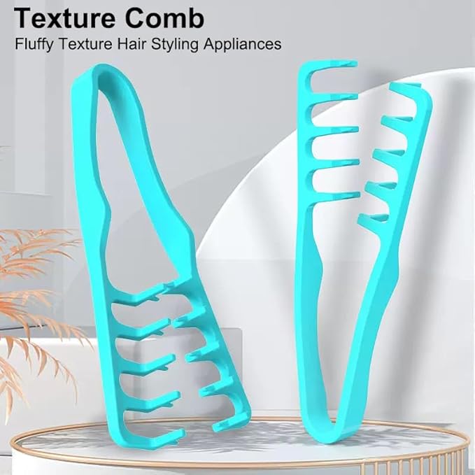 2026 Upgrade Texture Comb — Men's Fluffy Texture Hair Styling Appliances, Volume And Grooming Accessory For Women, Maximum Lift Hair Roots Volume Tool (Pink x 2pcs)
