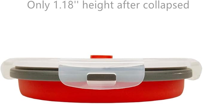 CARTINTS 1200ml Large Collapsible Food Containers Silicone Lunch Containers - Image 7