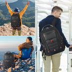 Extra Large Backpack for Men (Black / 18.4 Inch (22''x15''x12''))