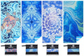Microfiber Beach Towel (4 Pack Turtle Blue Mandala / 32x71 Inch)