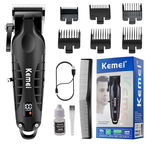 Hair Clippers for Men Hair & Beard Trimmer T Blade Barber Clippers (2290black)