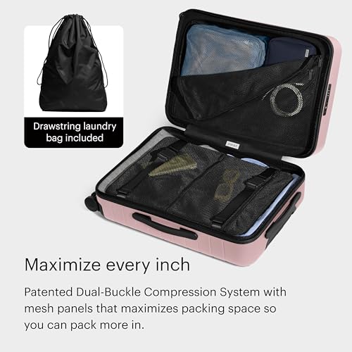 Bigger Carry On Luggage (Blush Pink)