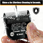 Dog Grooming Clipper Blades Replacement Compatible with Andis Dog Clipper (Black(3FC+4FC+5FC+7FC) / Black)